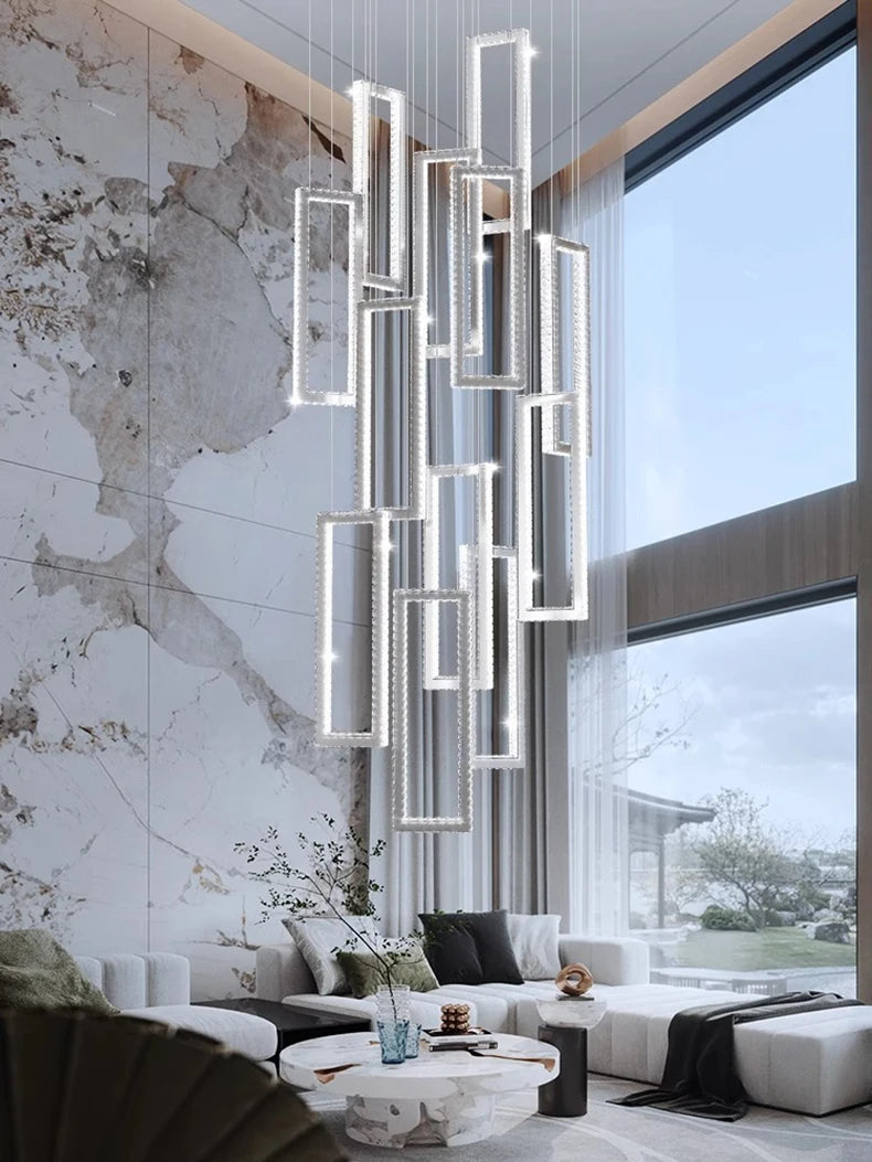 Acai Crystal Multi Pendant Chandelier  Seus Lighting