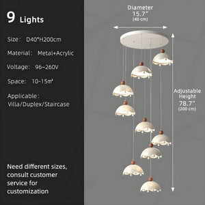 Afen Modern Staircase Chandelier  Seus Lighting