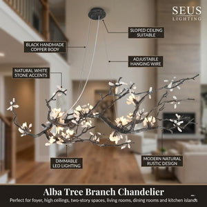Alba Tree Branch Chandelier  Seus Lighting