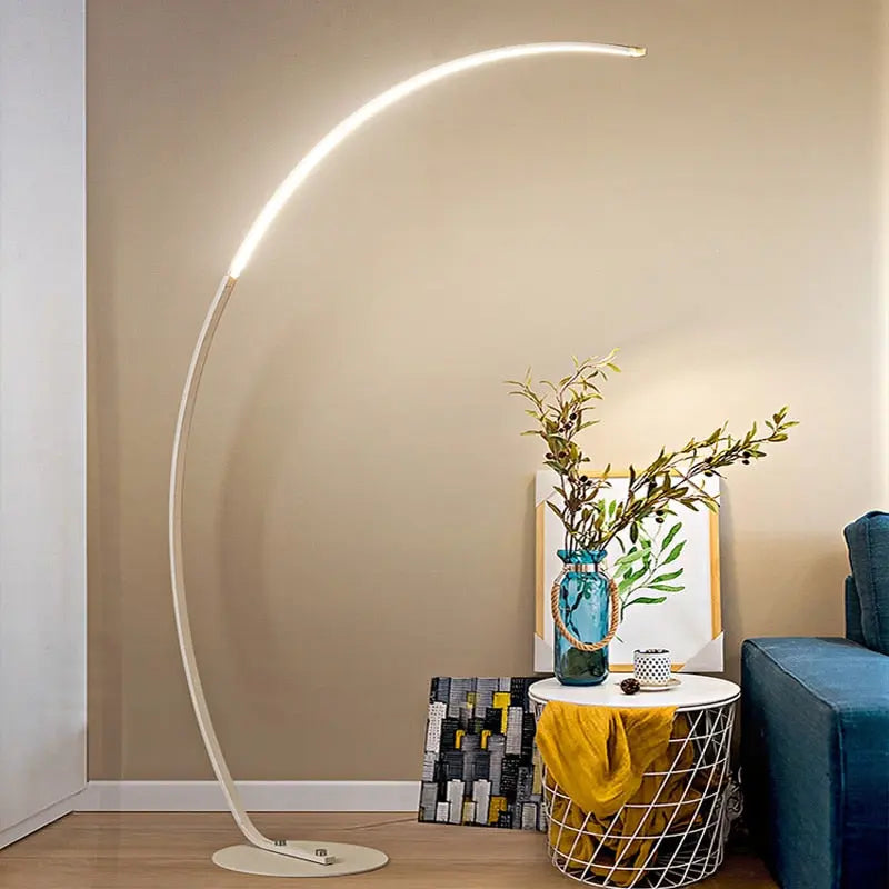 White Articulating Floor Lamp