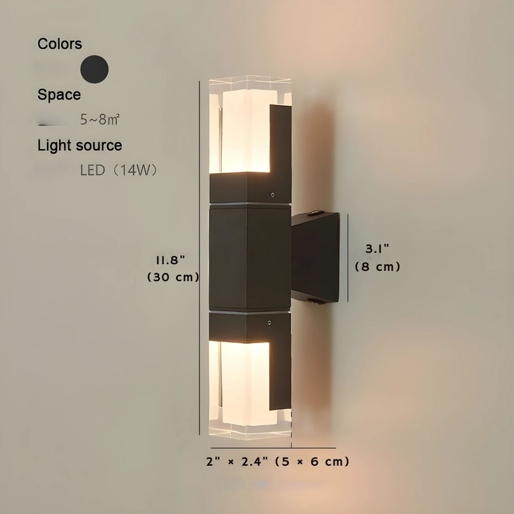 Aluminum Motion Sensor Outdoor Wall Sconce Light  Seus Lighting