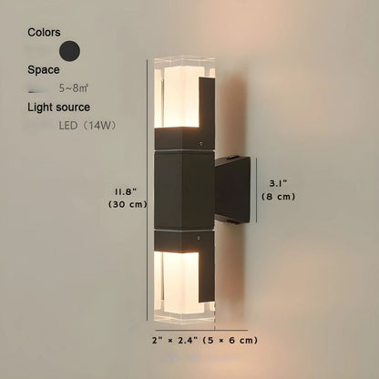 Aluminum Motion Sensor Outdoor Wall Sconce Light  Seus Lighting