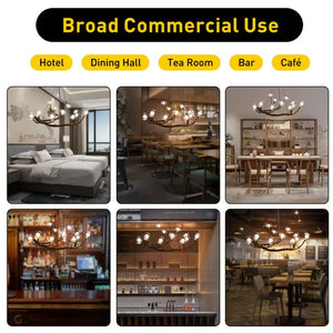 Appa Rustic Tree Branch Chandelier  Seus Lighting