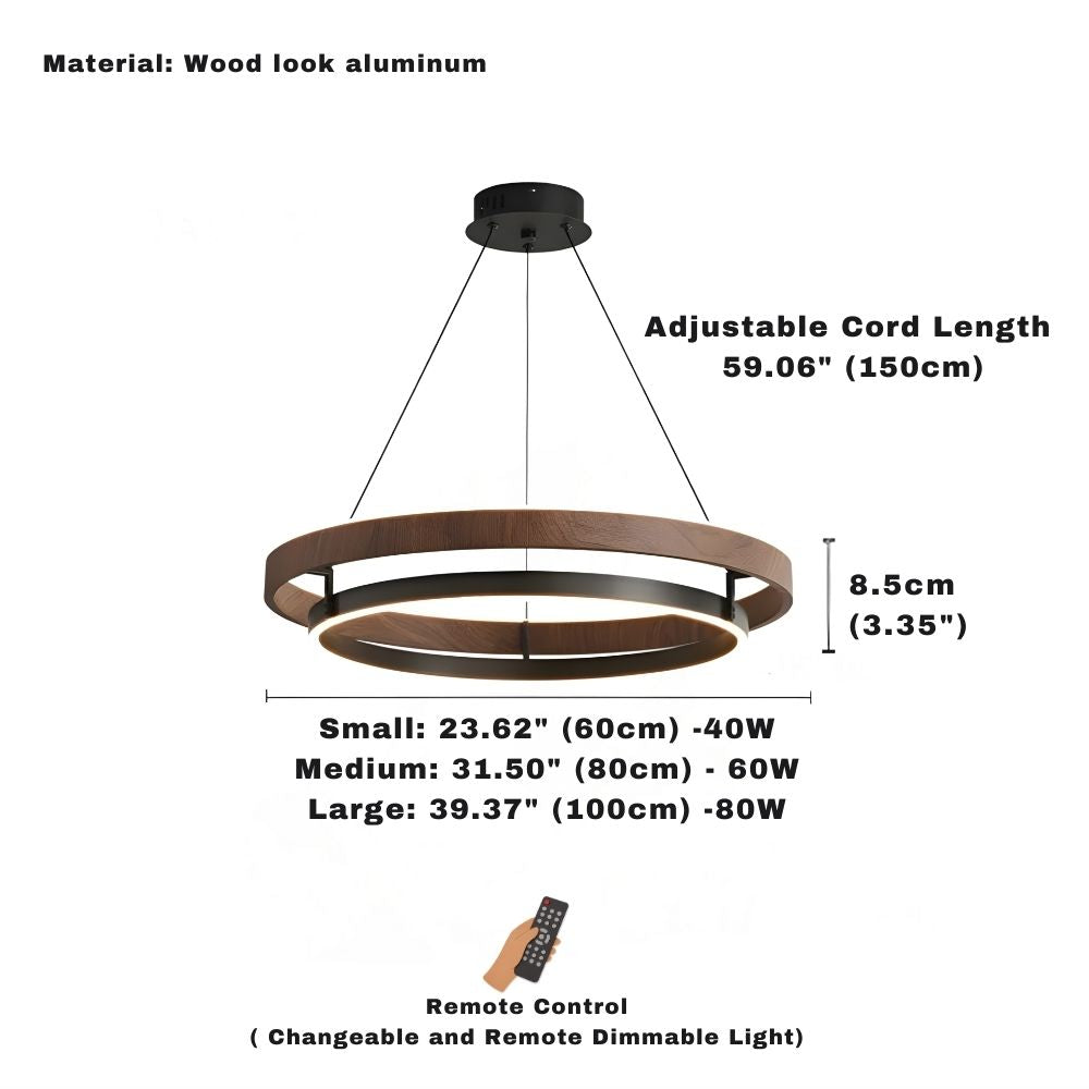 Ardin Minimalist Ring LED Pendant Light  Seus Lighting