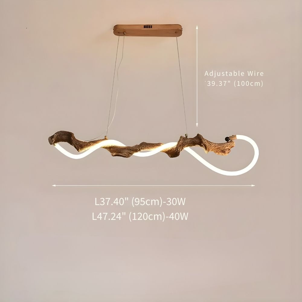 Aris Farmhouse Linear Chandelier  Seus Lighting