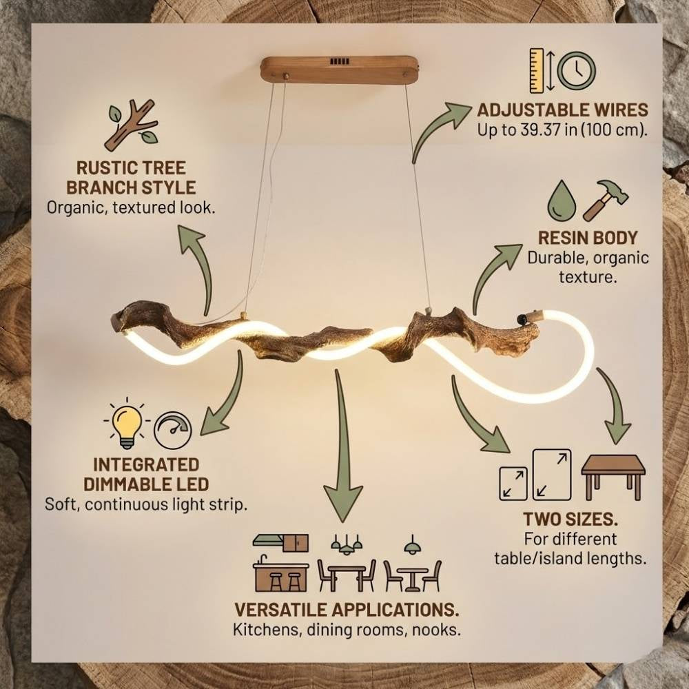 Aris Farmhouse Linear Chandelier  Seus Lighting