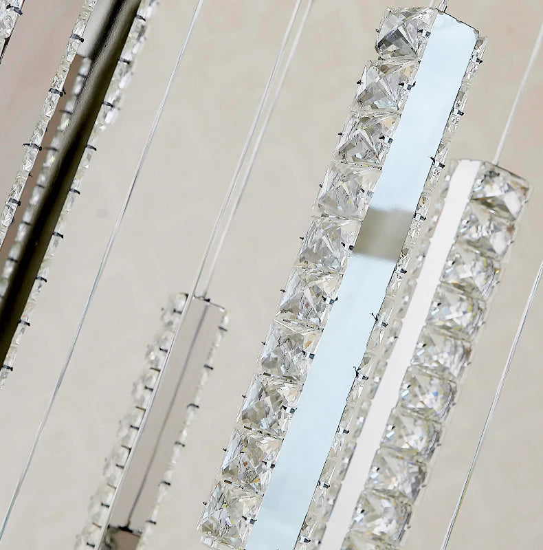 Aten Crystal Staircase Chandelier  Seus Lighting