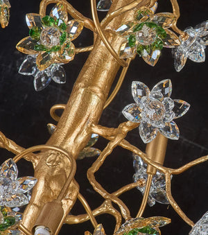 Auric Antique Vintage Brass Crystal Chandelier  Seus Lighting