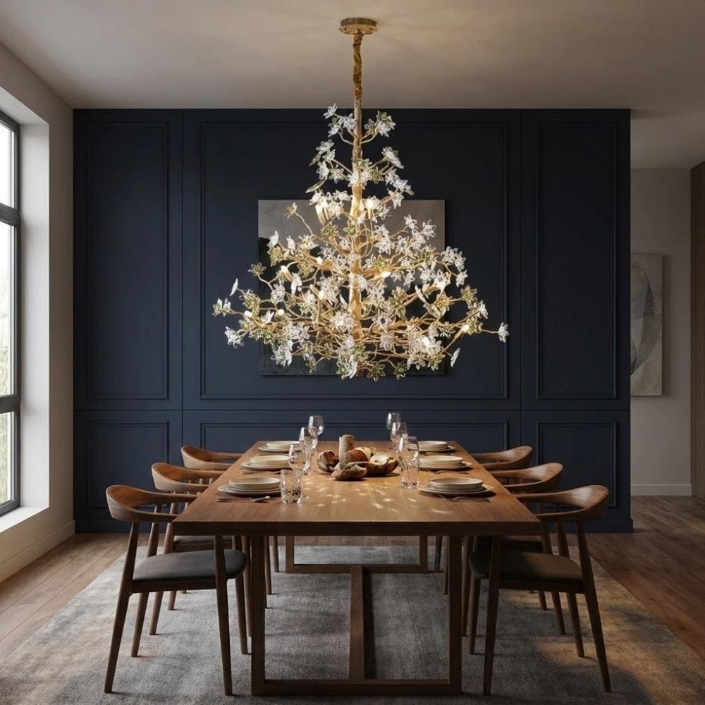 Auric Antique Vintage Brass Crystal Chandelier  Seus Lighting