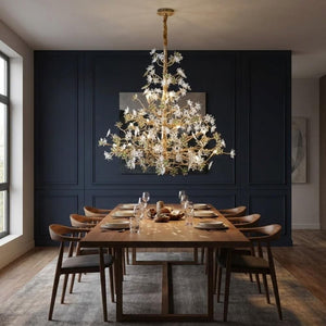 Auric Antique Vintage Brass Crystal Chandelier  Seus Lighting