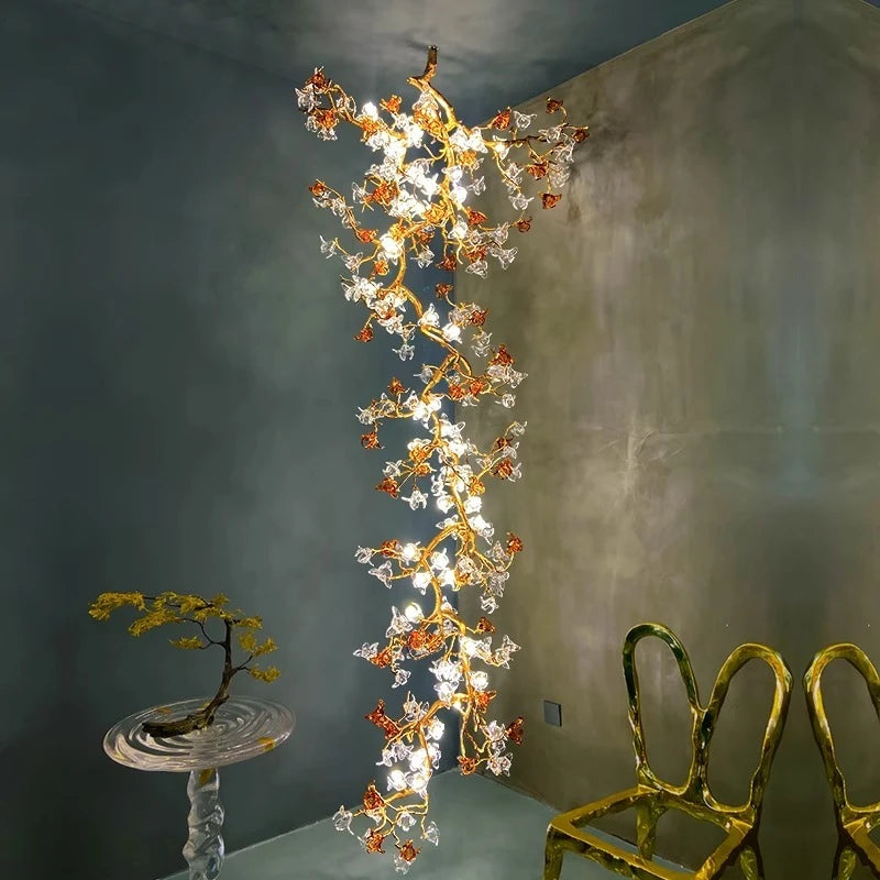 Aurora Branch Staircase Chandelier  Seus Lighting