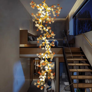 Aurora Branch Staircase Chandelier  Seus Lighting