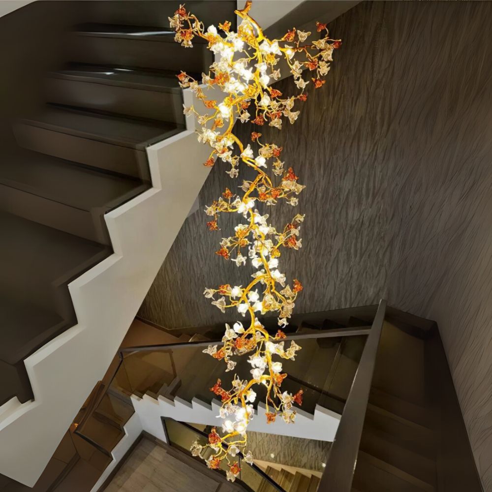 Aurora Branch Staircase Chandelier  Seus Lighting