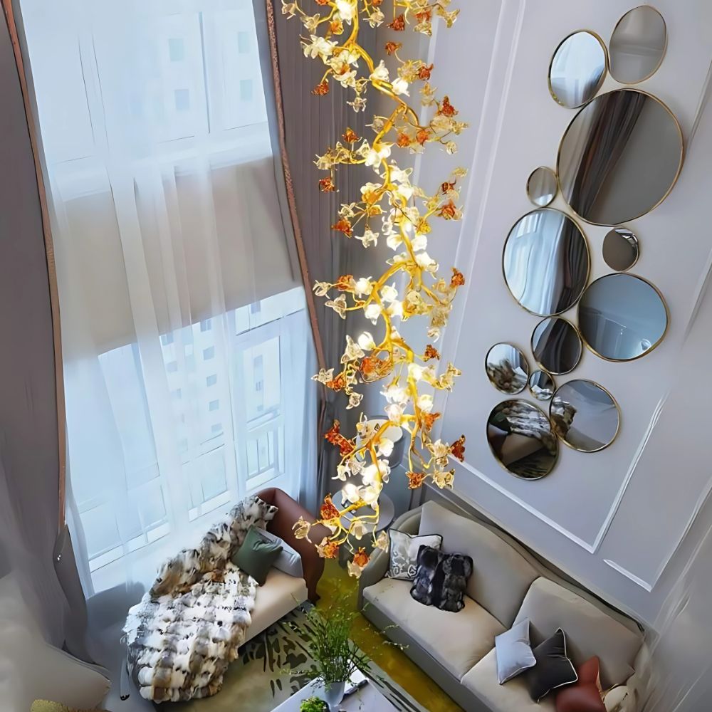 Aurora Branch Staircase Chandelier  Seus Lighting