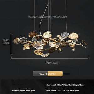 Bedya Linear Branch Chandelier  Seus Lighting