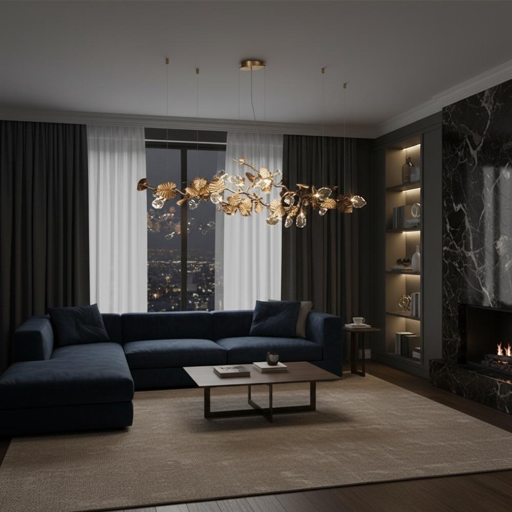 Bedya Linear Branch Chandelier  Seus Lighting