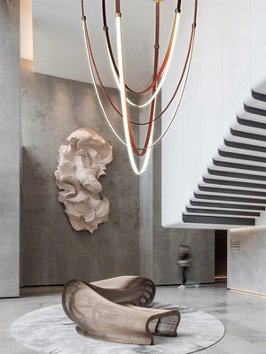 Beza Leather Belt Pendant Light  Seus Lighting