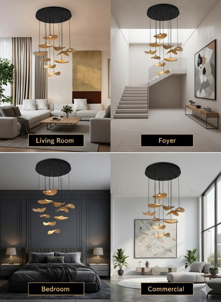 Bidi Multi Light Pendant Chandelier  Seus Lighting