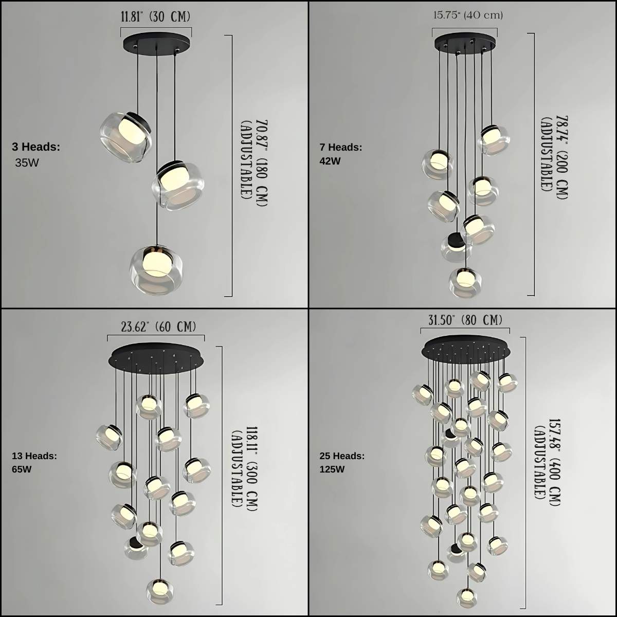 Billy Staircase Pendant Light  Seus Lighting