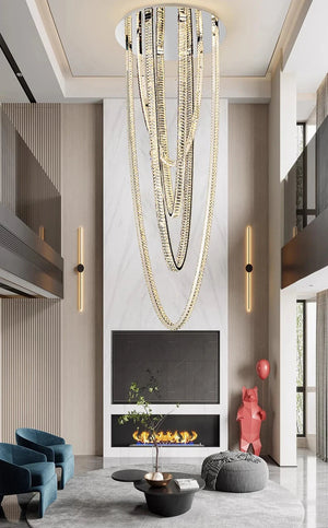 Bix Crystal Hanging Chandelier  Seus Lighting