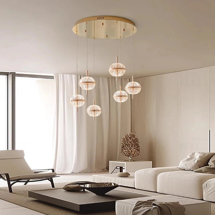 Bliss Traditional Staircase Chandelier with crystal detail