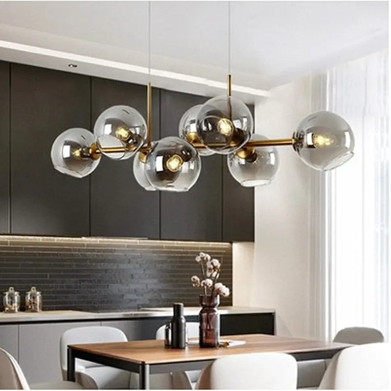 Branching Bubble Chandelier Dining Room