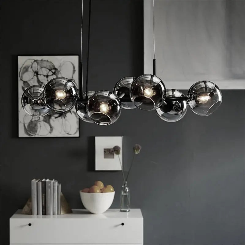 Branching Bubble Chandelier Dining Room Seus Lighting