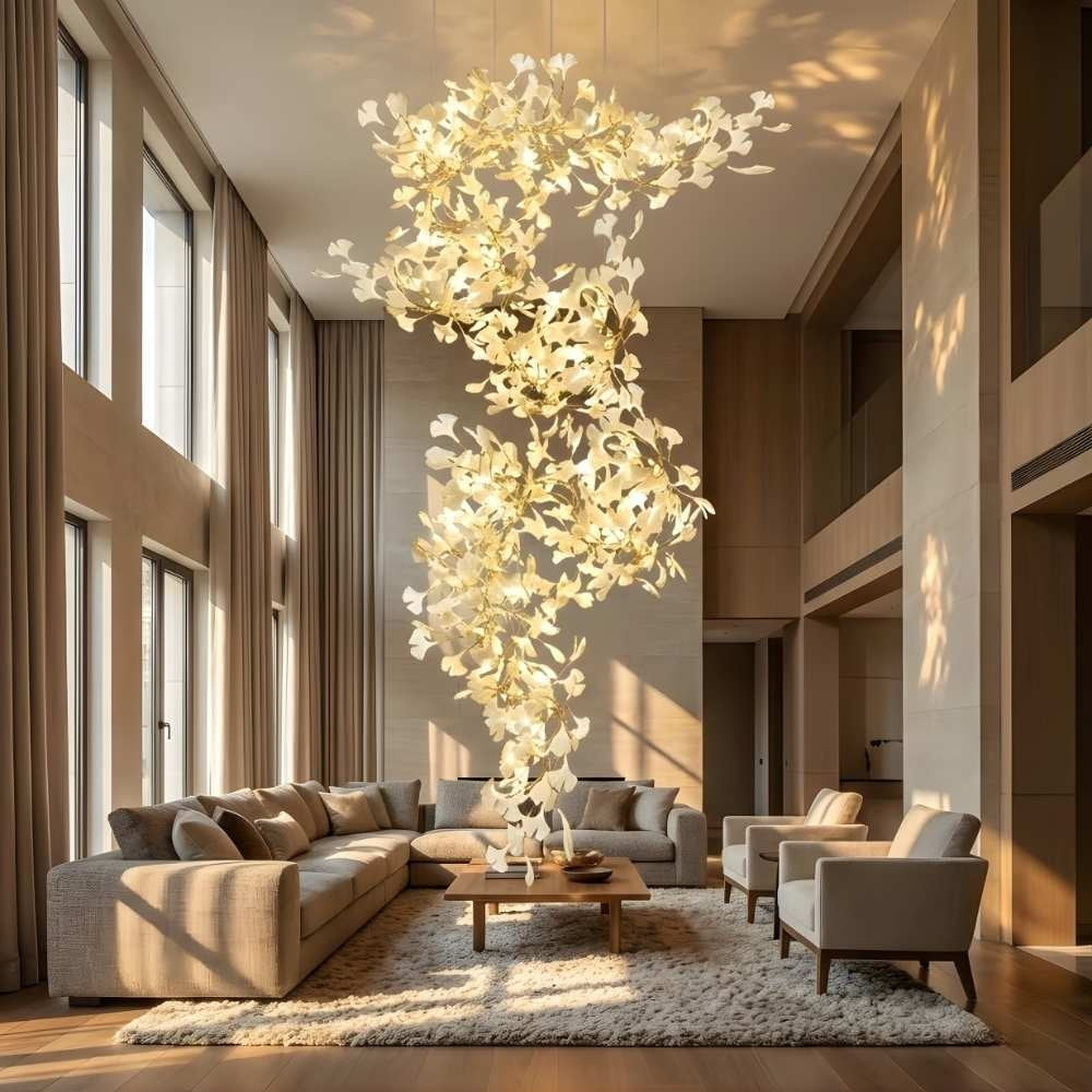 Calla Luxury Staircase Chandelier  Seus Lighting