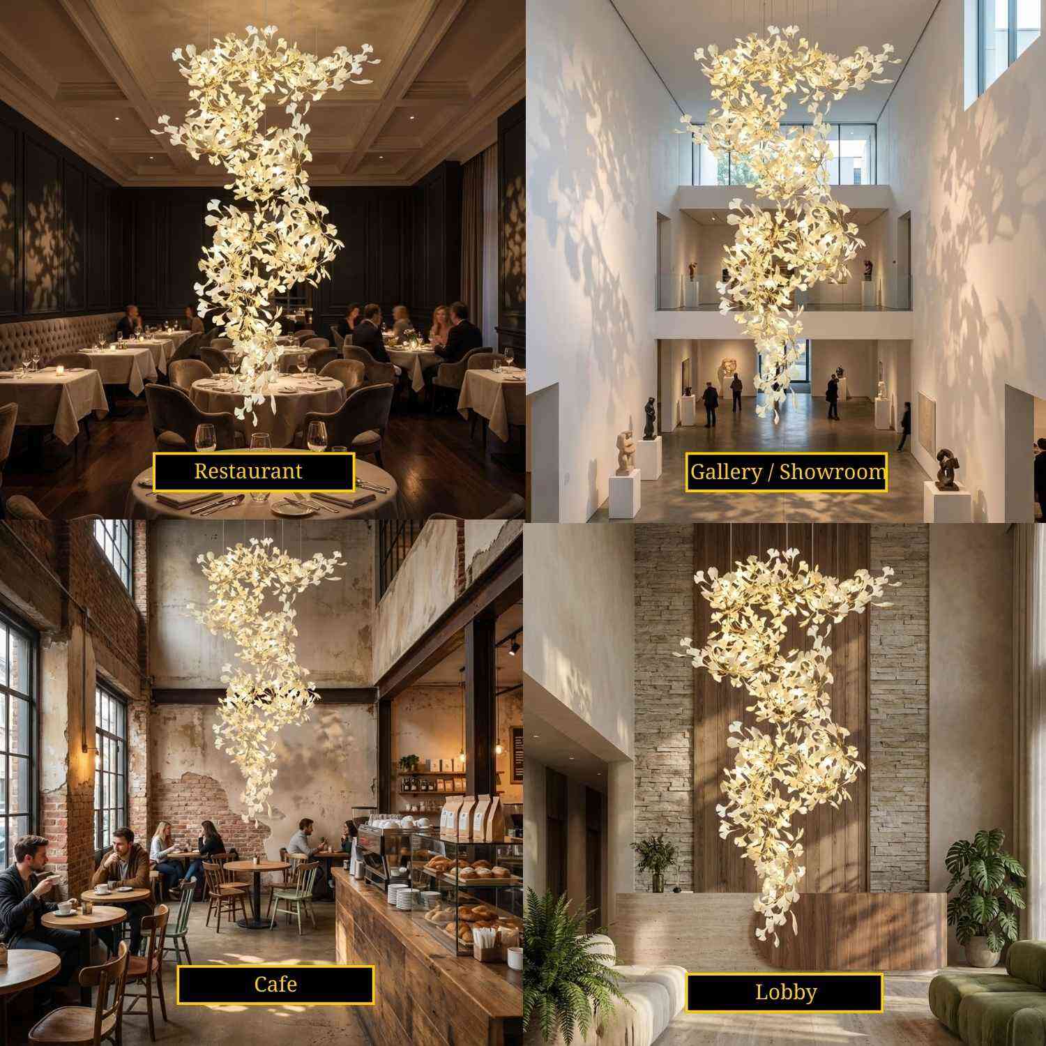 Calla Luxury Staircase Chandelier  Seus Lighting