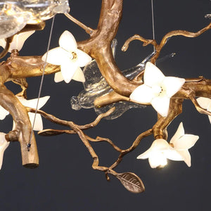 Calyx Bird Branch Chandelier for Dining Room  Seus Lighting