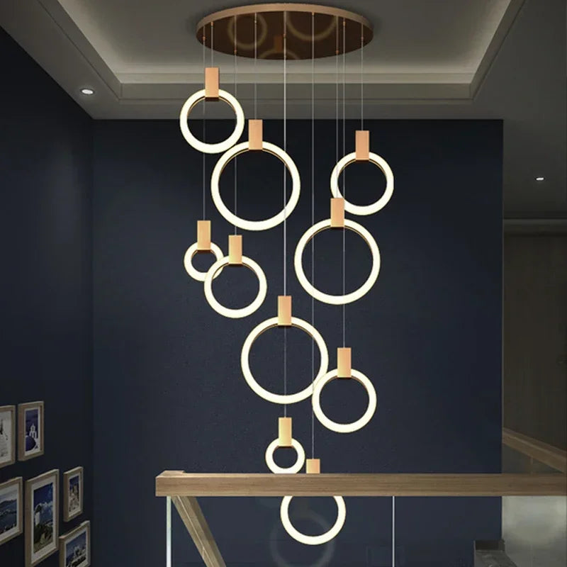 Cedi Led Staircase Chandelier  Seus Lighting