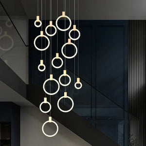 Cedi Led Staircase Chandelier  Seus Lighting