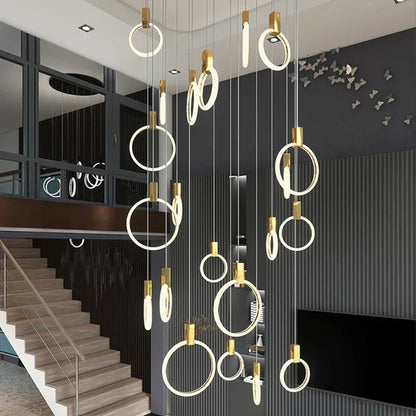 Cedi Led Staircase Chandelier  Seus Lighting