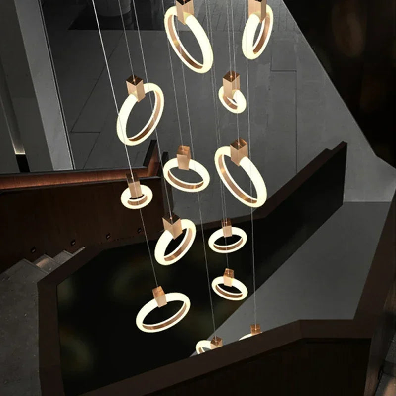 Cedi Led Staircase Chandelier  Seus Lighting