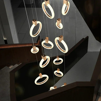 Cedi Led Staircase Chandelier  Seus Lighting