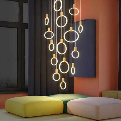 Cedi Led Staircase Chandelier  Seus Lighting
