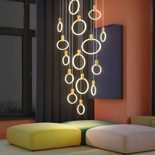 Cedi Led Staircase Chandelier  Seus Lighting