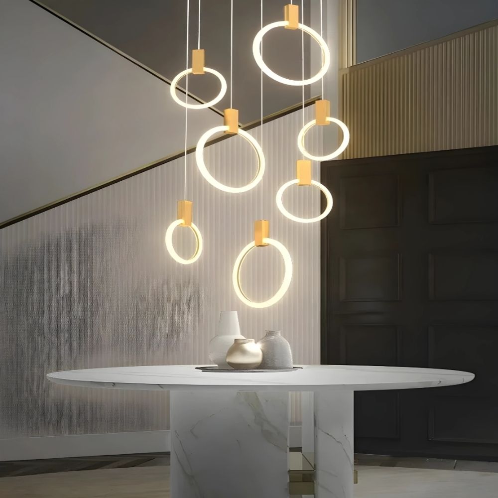 Cedi Led Staircase Chandelier  Seus Lighting