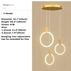 Cedi Led Staircase Chandelier  Seus Lighting