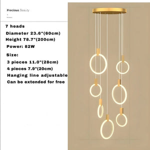 Cedi Led Staircase Chandelier  Seus Lighting