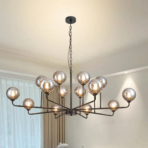 Celta Smoked Glass Sputnik Chandelier  Seus Lighting