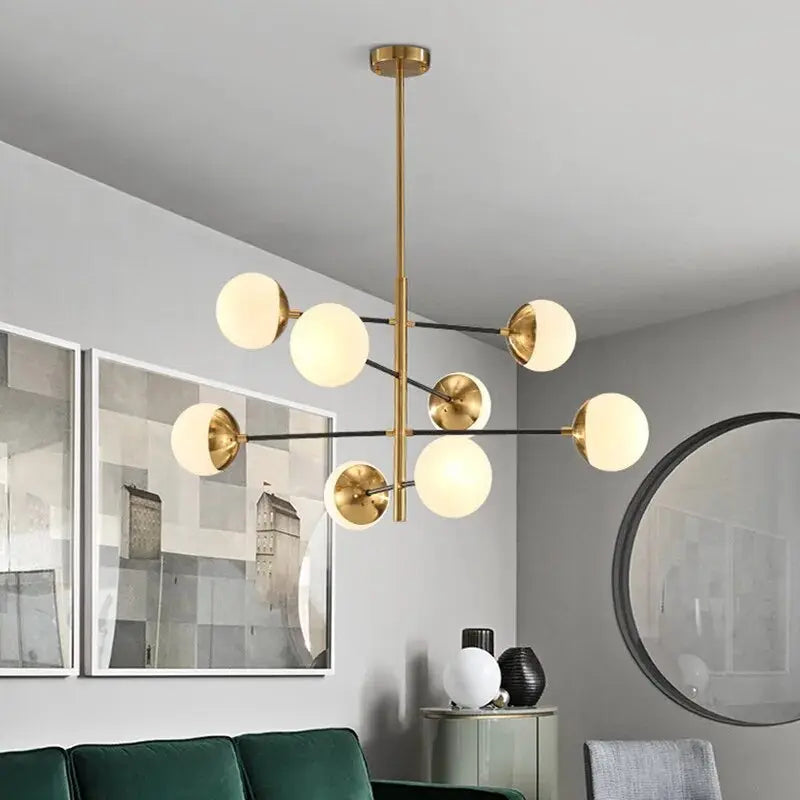 Contemporary Bubble Cascade Chandelier  Seus Lighting