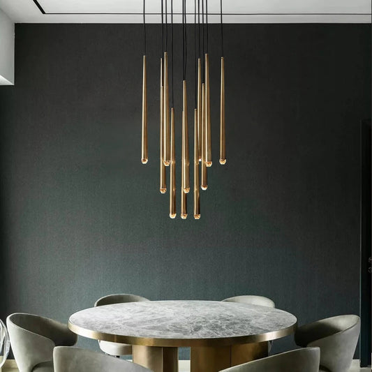 Contemporary Chandelier for High Ceiling Living Room & Foyer  Seus Lighting