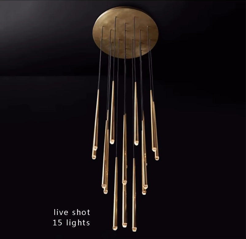 Contemporary Chandelier for High Ceiling Living Room & Foyer  Seus Lighting