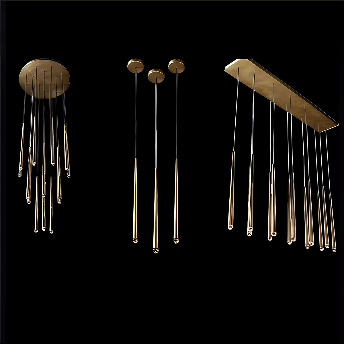 Contemporary Chandelier for High Ceiling Living Room & Foyer  Seus Lighting