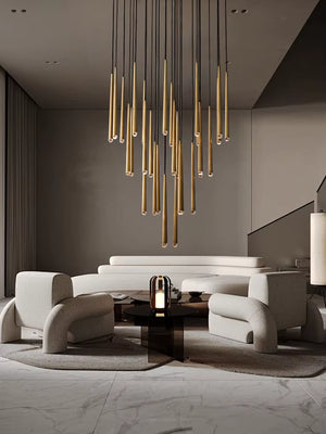 Contemporary Chandelier for High Ceiling Living Room & Foyer  Seus Lighting