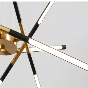 Contemporary LED Spoke Pendant Light Fixture  Seus Lighting