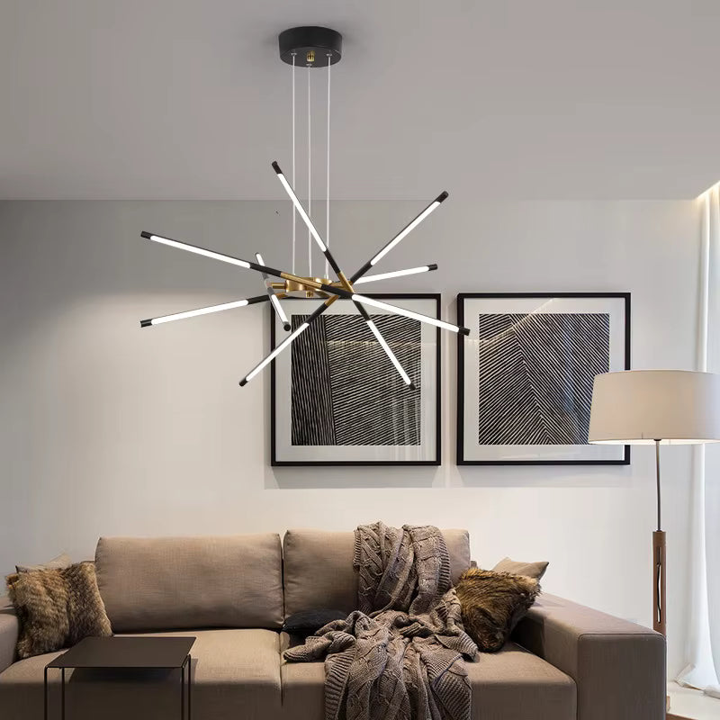 Contemporary LED Spoke Pendant Light Fixture  Seus Lighting