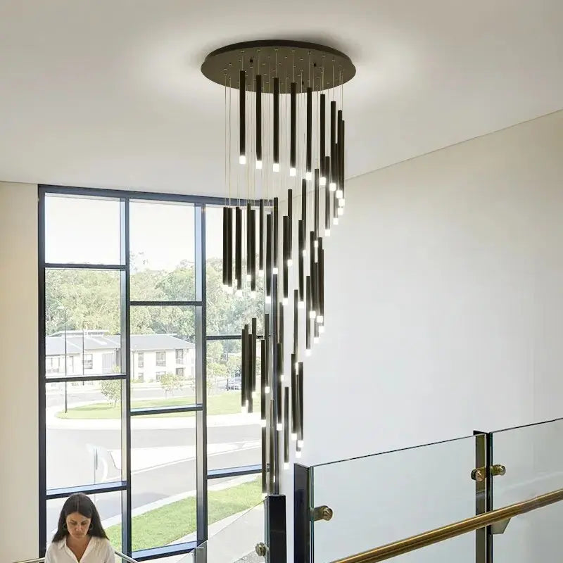 Contemporary Staircase Lighting Chandelier  Seus Lighting