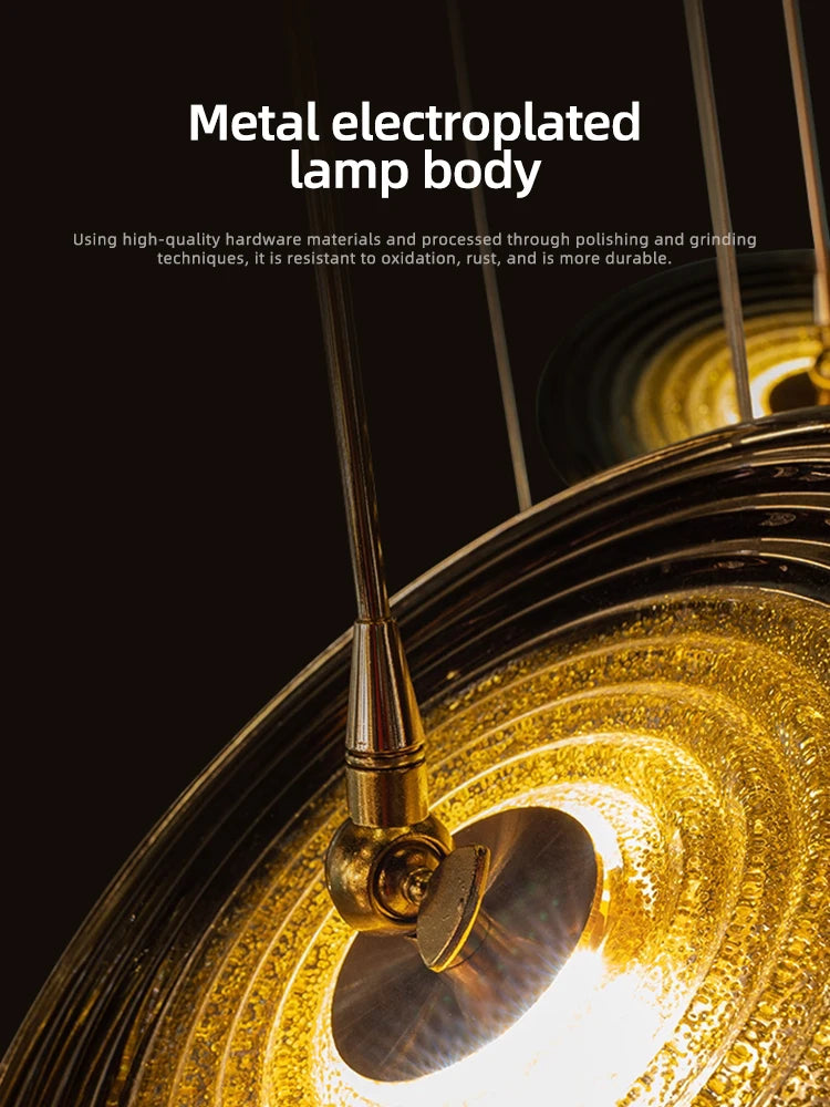 Coren Multi Glass Pendant Chandelier  Seus Lighting